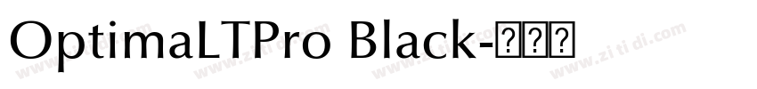 OptimaLTPro Black字体转换